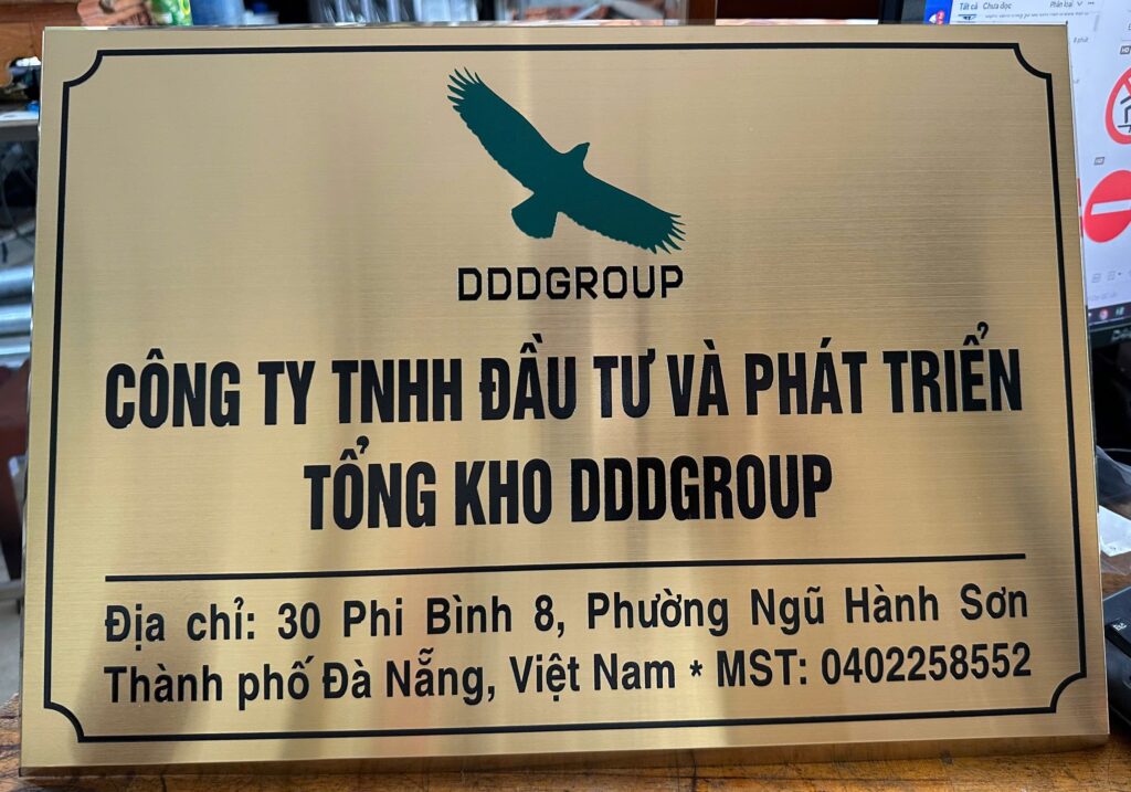 bảng hiệu công ty inox