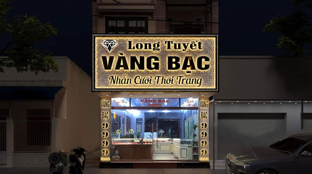 Bảng hiệu tiệm vàng